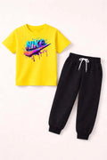 Nike Printed Yellow Track Suit for Kids 2-Piece Set