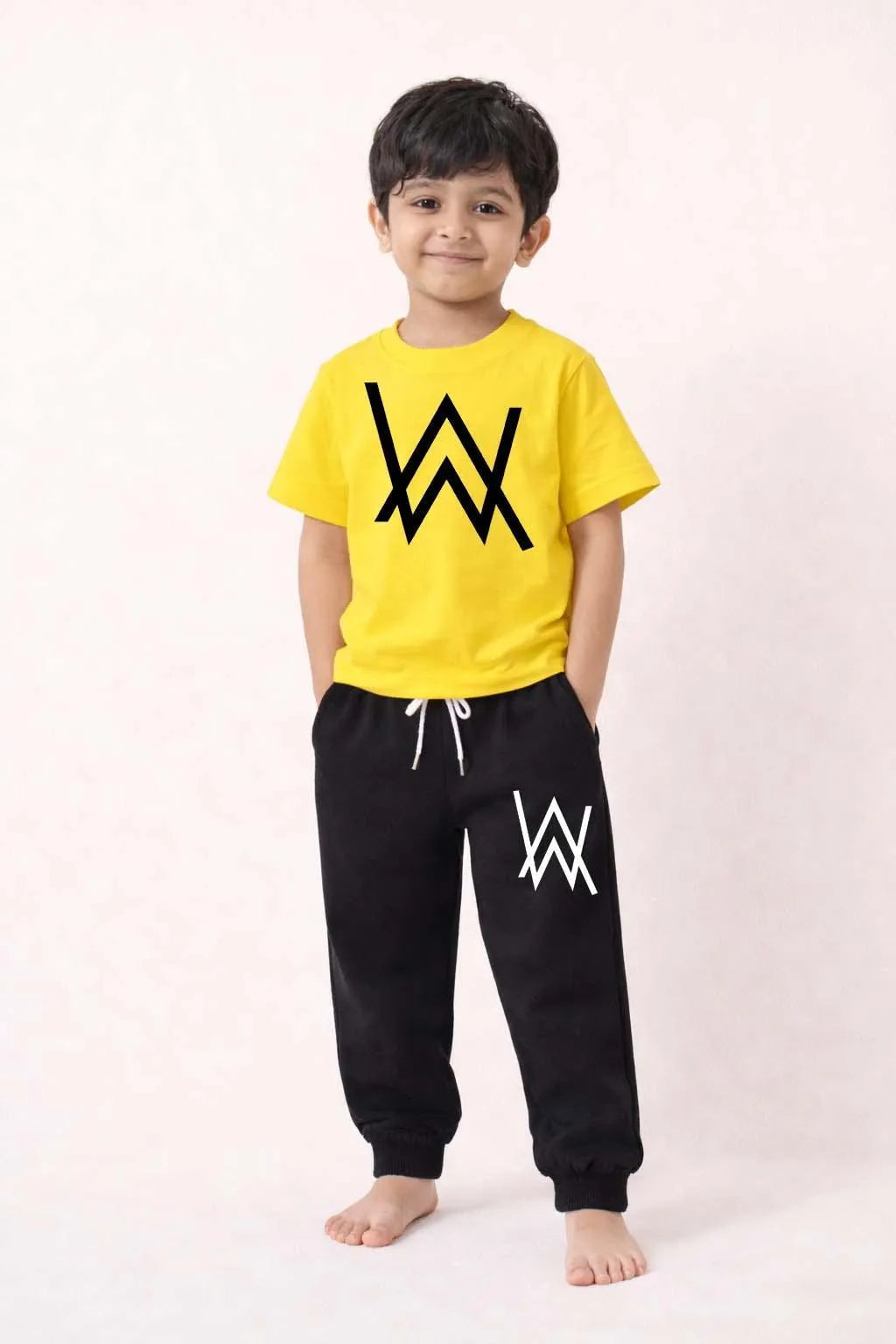 Nike Printed Yellow Track Suit for Kids 2-Piece Set