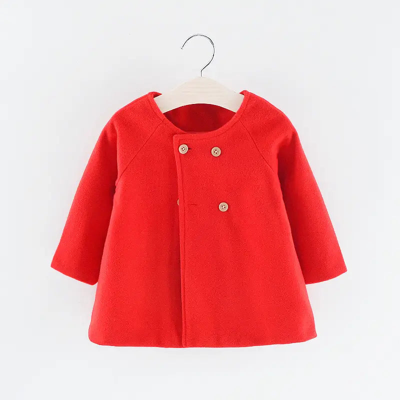 Kids Woolen Cape Coat – Warm & Cozy Autumn & Winter Wear