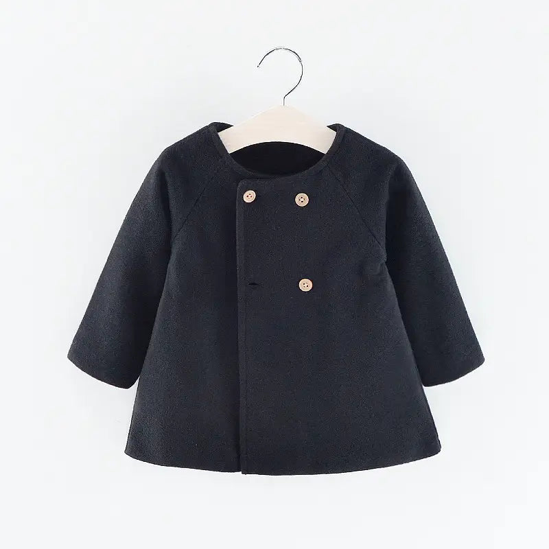 Kids Woolen Cape Coat – Warm & Cozy Autumn & Winter Wear