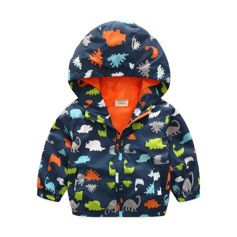 Dinosaur Hoodies for Kids Winter Warm Cotton