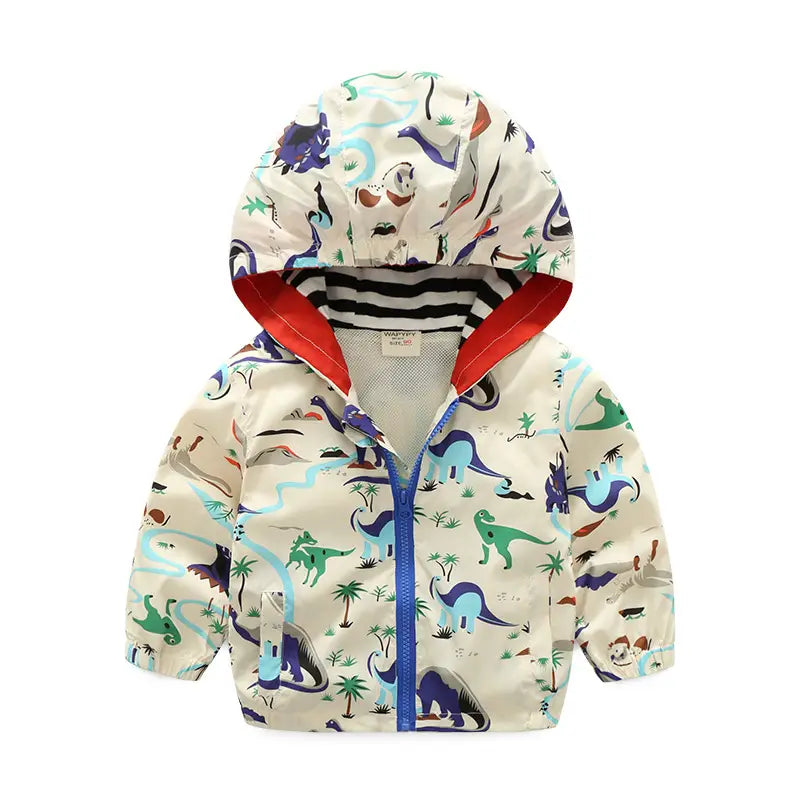 Dinosaur Hoodies for Kids Winter Warm Cotton