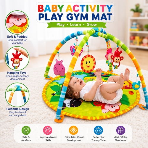 Baby Hanging Toy Mat BPA Free Foldable Indoor Outdoor